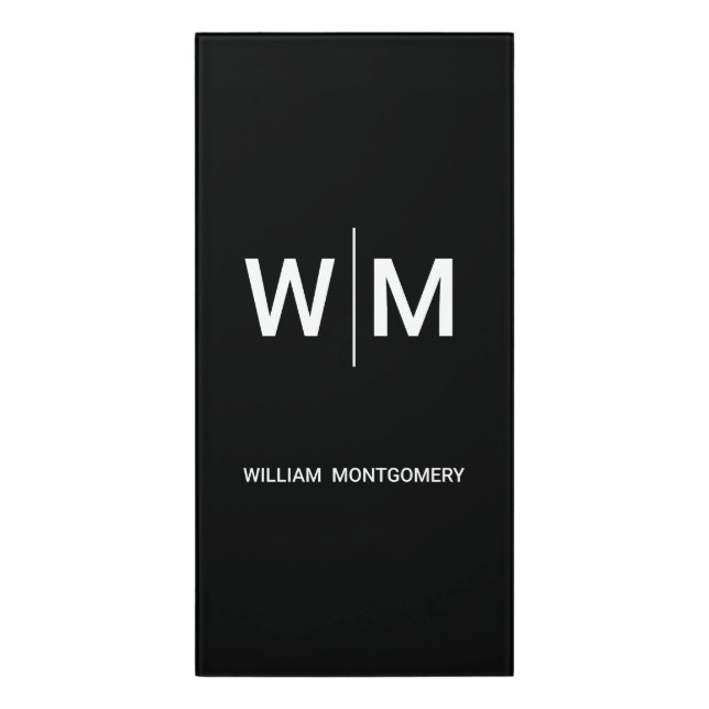 create your custom minimalist & elegant Sign (Classic Front Vert)