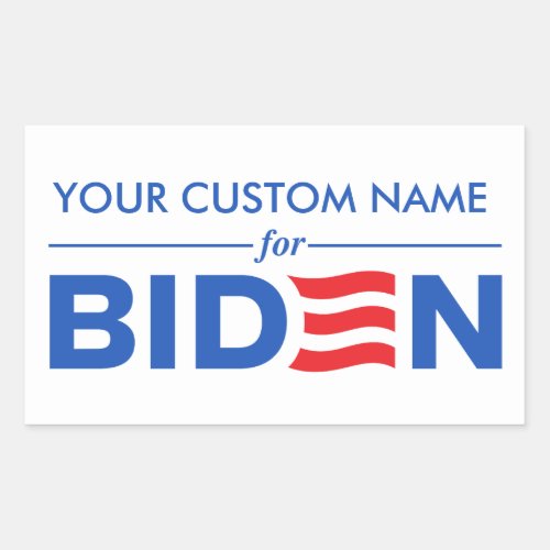 Create Your Custom Name for Biden Harris 2024 Rectangular Sticker