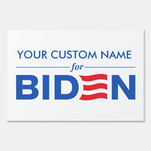 Create Your Custom Name for Biden Harris 2024 Sign