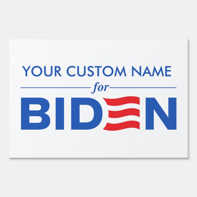 Create Your Custom Name for Biden Harris 2024 Sign (Front)