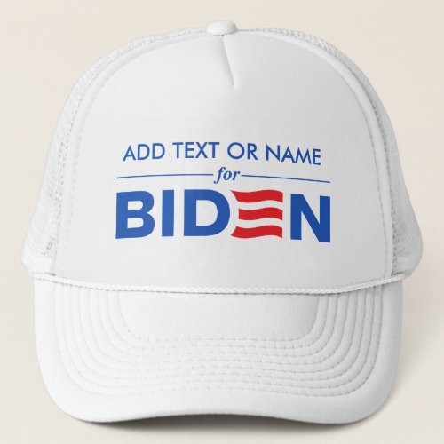 Create Your Custom Name for Biden Harris 2024 Trucker Hat