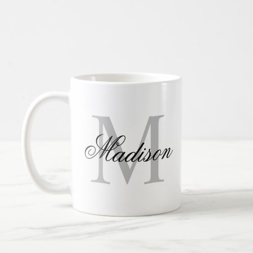 Create Your Custom Name Monogram Coffee Mug - Create your own personalized mugs with your custom name and monogram. To edit this design template, simply edit the text fields as shown above. You can easily add more text or images, customize fonts and colors. Treat yourself or make the perfect gift for family and friends!