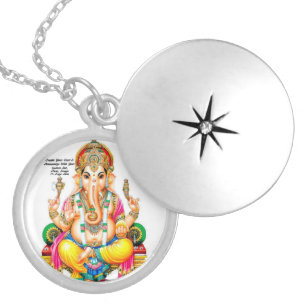 Create Your Custom Personalized Hindu God Ganesh Locket Necklace