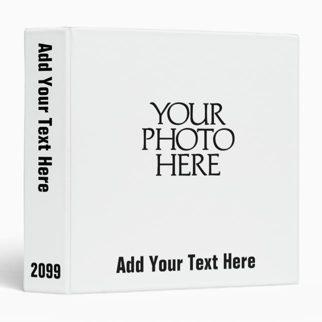 Create Your Custom Photo 3 Ring Binder (Front/Spine)