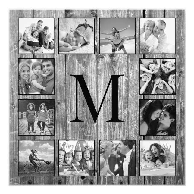 Create Your Custom Photo Collage Rustic Farmhouse (Front)
