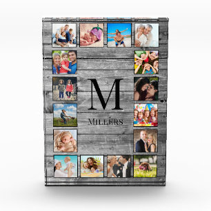 Create Your Custom Photo Collage Rustic Farmhouse Acrylic Award
