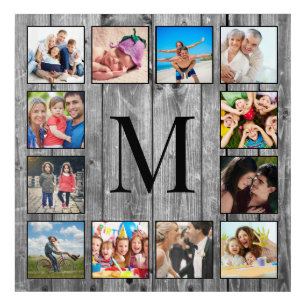 Create Your Custom Photo Collage Rustic Farmhouse Acrylic Print