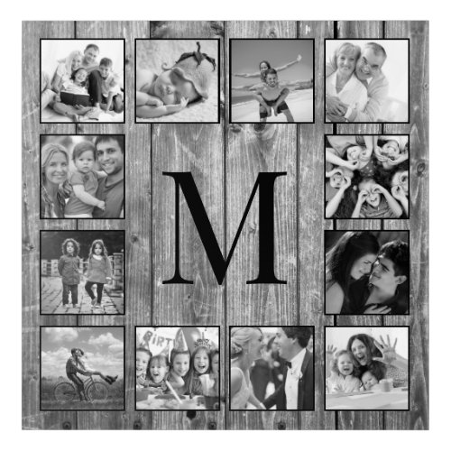 Create Your Custom Photo Collage Rustic Farmhouse Acrylic Print