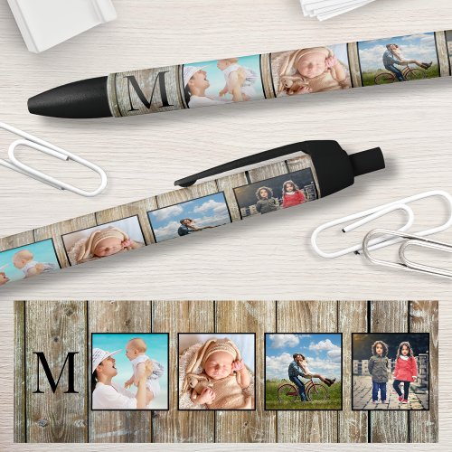 Create Your Custom Photo Collage Rustic Farmhouse Black Ink Pen