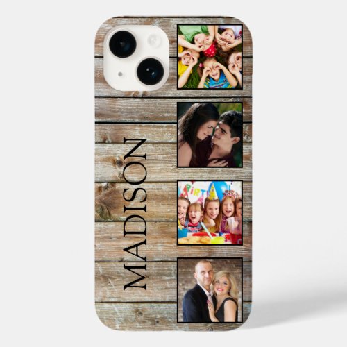 Create Your Custom Photo Collage Rustic Farmhouse Case_Mate iPhone 14 Case