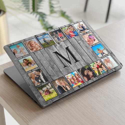 Create Your Custom Photo Collage Rustic Farmhouse HP Laptop Skin