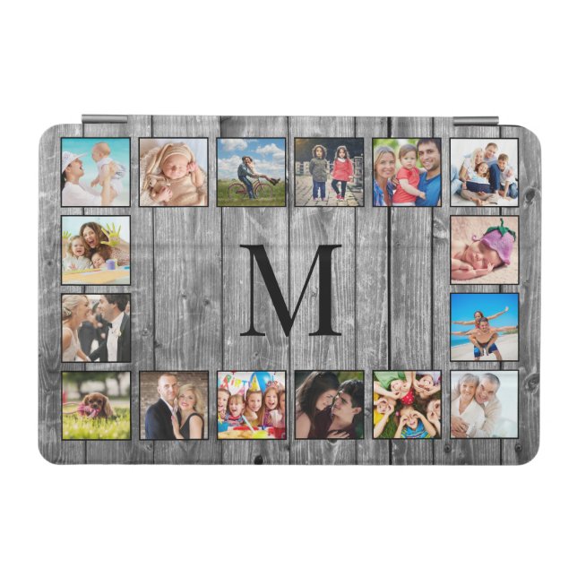 Create Your Custom Photo Collage Rustic Farmhouse iPad Mini Cover (Horizontal)