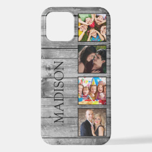 Create Your Custom Photo Collage Rustic Farmhouse iPhone 12 Case
