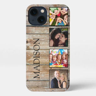 Create Your Custom Photo Collage Rustic Farmhouse iPhone 13 Case
