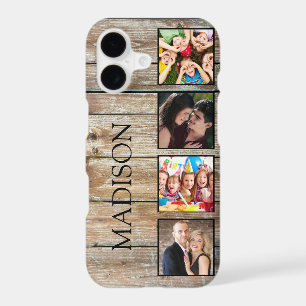 Create Your Custom Photo Collage Rustic Farmhouse iPhone 17 Case
