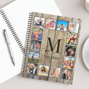 Create Your Custom Photo Collage Rustic Farmhouse Notebook
