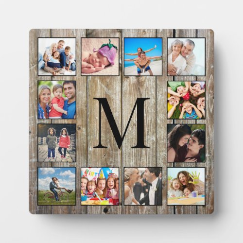 Create Your Custom Photo Collage Rustic Farmhouse Plaque