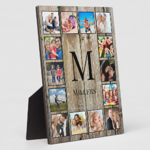Create Your Custom Photo Collage Rustic Farmhouse Plaque