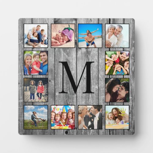 Create Your Custom Photo Collage Rustic Farmhouse Plaque