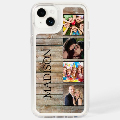 Create Your Custom Photo Collage Rustic Farmhouse Speck iPhone 14 Plus Case