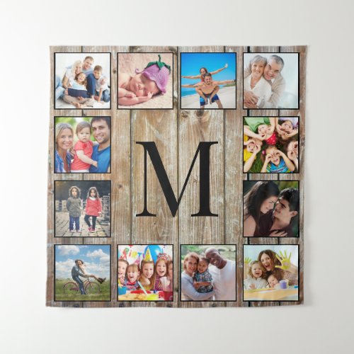 Create Your Custom Photo Collage Rustic Farmhouse Tapestry