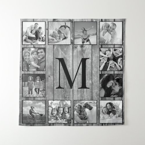 Create Your Custom Photo Collage Rustic Farmhouse Tapestry
