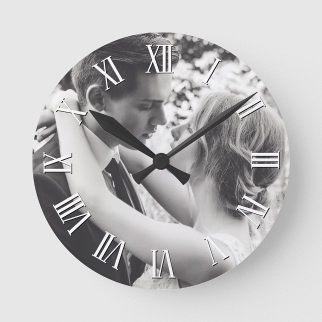 Create Your Custom Photo Personalized Round Clock (Front)