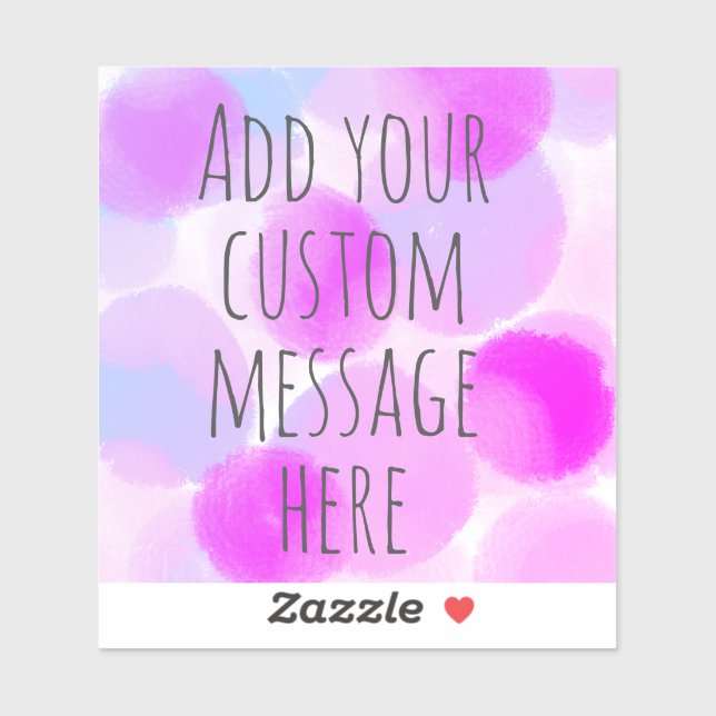 Create Your Custom Quote On Fun Background Sticker (Sheet)
