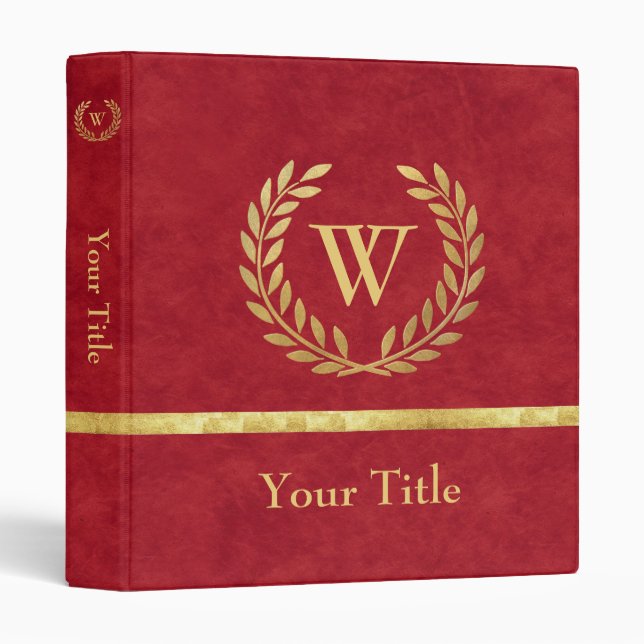 Create Your Decorative Monogram Binder (Front/Spine)