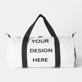 Create your design here add your text logo duffle bag