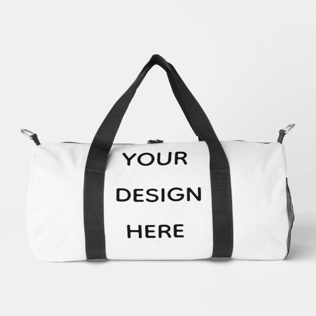 Create your design here add your text logo duffle bag (Front)