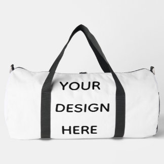 Create your design here add your text logo duffle bag