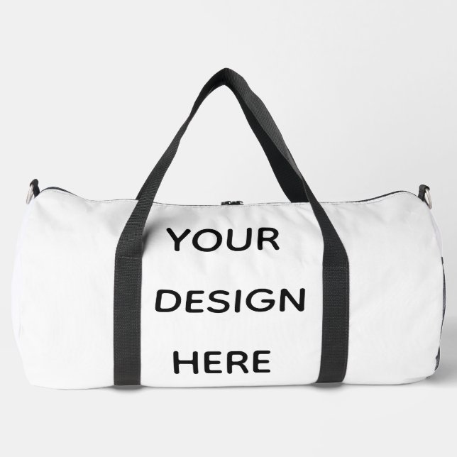 Create your design here add your text logo duffle bag (Front)