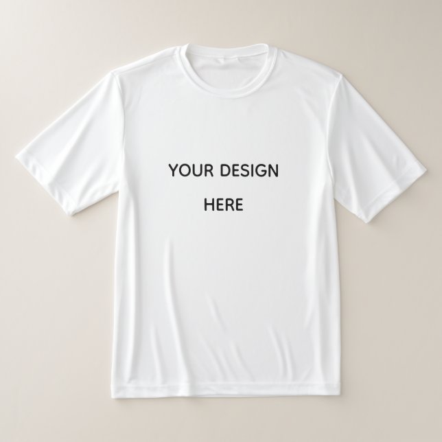 Create your design here add your text logo T-Shirt (Laydown)