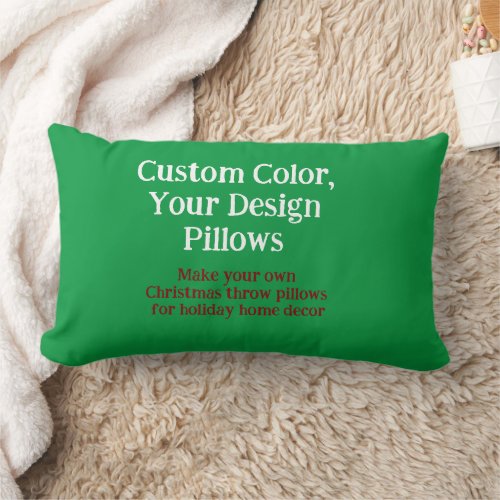 Create Your Designer Pillows Custom Christmas Lumbar Pillow