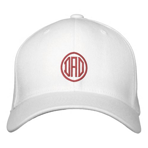 Create Your Embroidered Custom Monogram DAD A01 Embroidered Baseball Hat