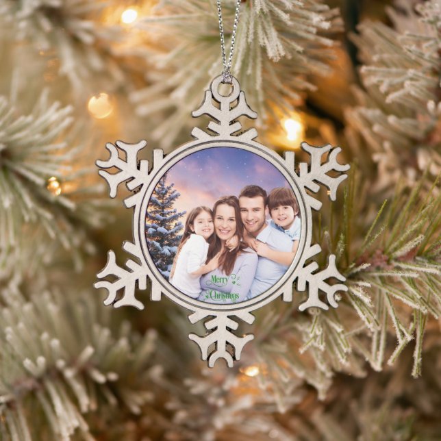 Create Your Family Photo Ornament - Snowflake (Tree)