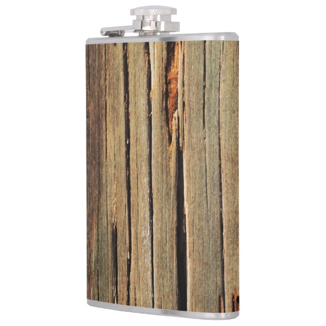 Create Your Faux Rustic Wood  Flask (Left)