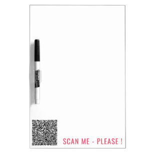 Create Your Funny QR Code Dry Erase Board Template