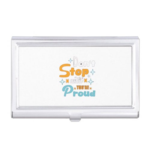 create your future-positive mindset business card case