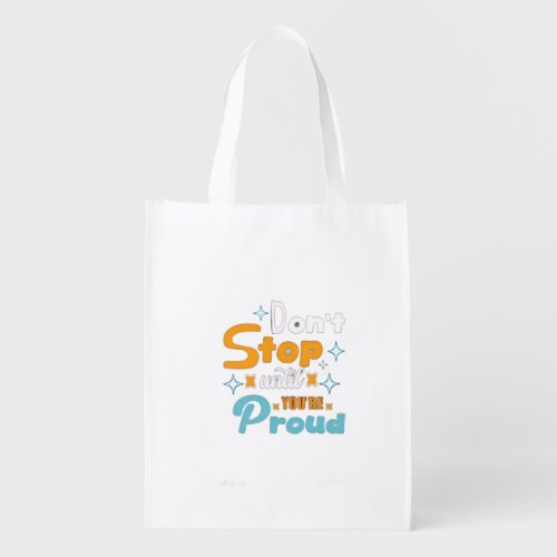 create your future-positive mindset grocery bag
