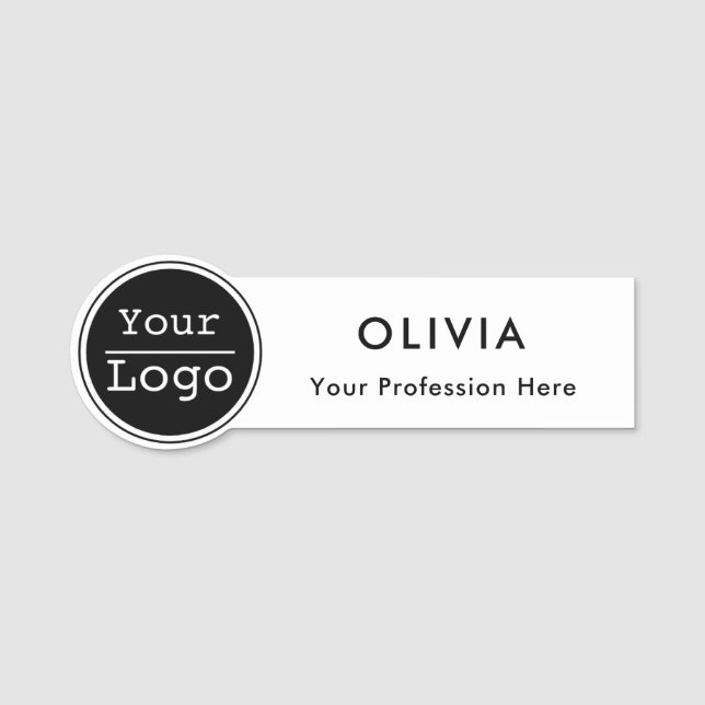 Create Your Logo Custom Name Tag (Front)