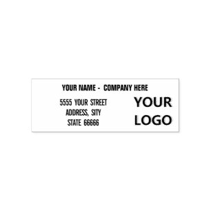 Create Your Logo or Photo Address Stamp Example