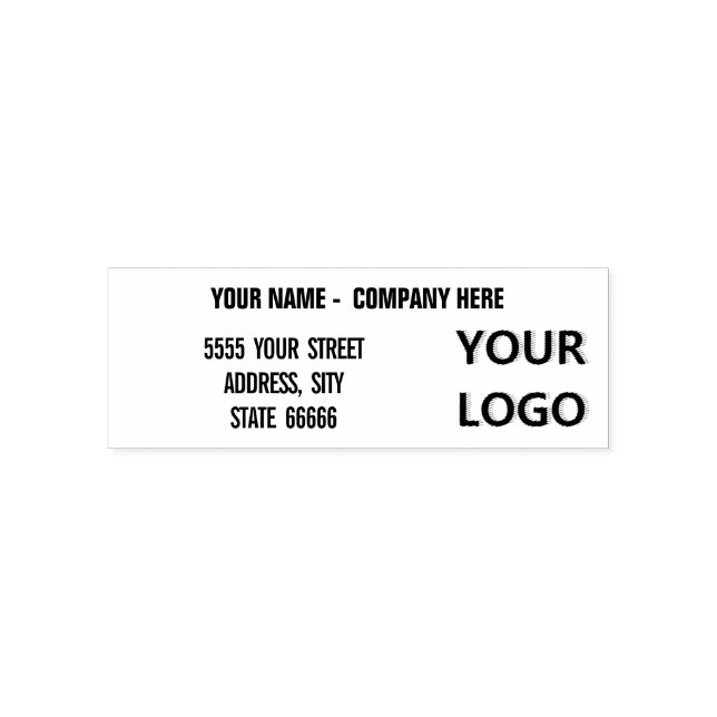 Create Your Logo or Photo Address Stamp Example (Design)