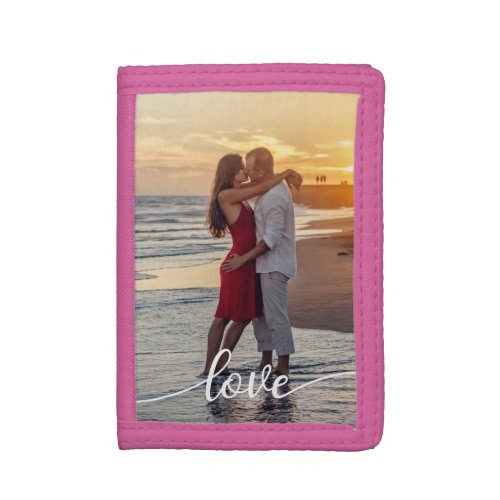 Create Your Love Romantic Photo  Trifold Wallet