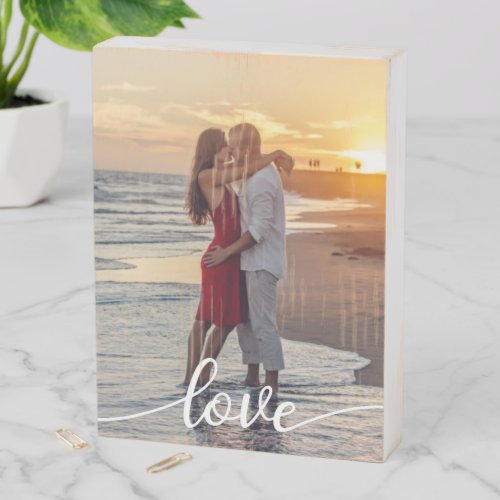 Create Your Love Romantic Photo  Wooden Box Sign