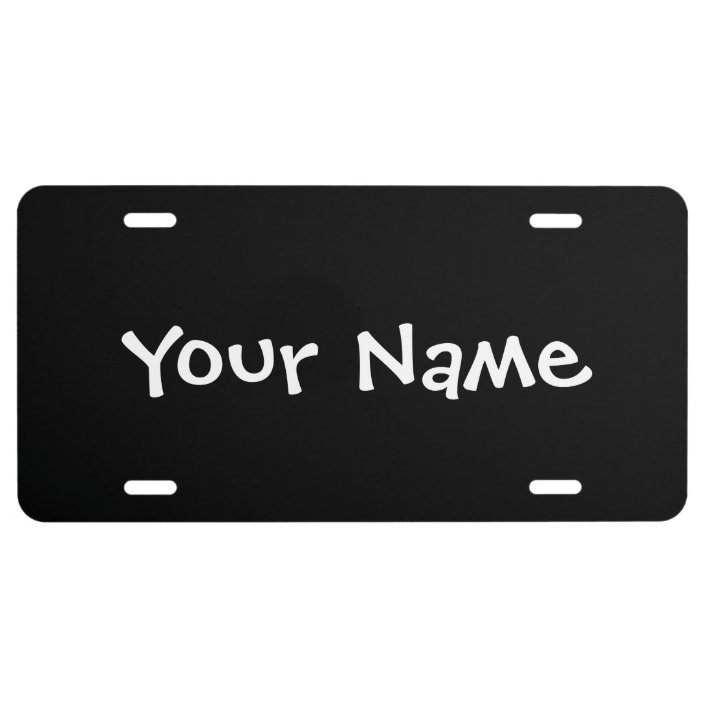 create your license plate