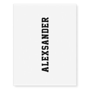 Create Your Name Temporary Tattoos Choose Colors