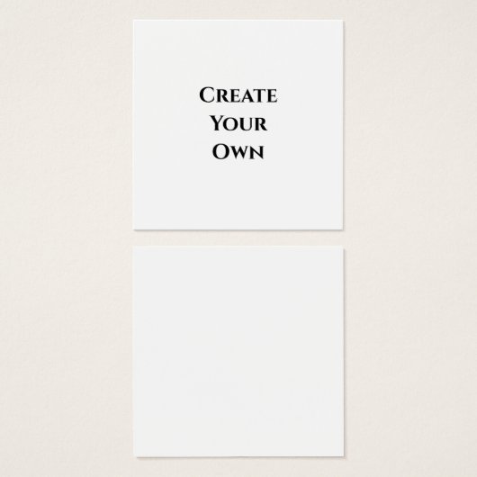 Create Your Own  (Front & Back)