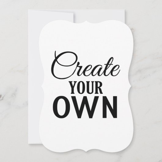 Create Your Own (Front)